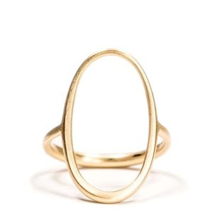 Carla Caruso Open Oval Ring Size 7.5